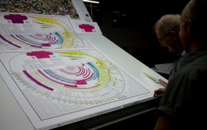circular bible timeline before the chart is printed