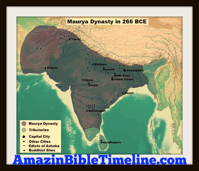 Maurya Dynasty Of India - Amazing Bible Timeline With World History