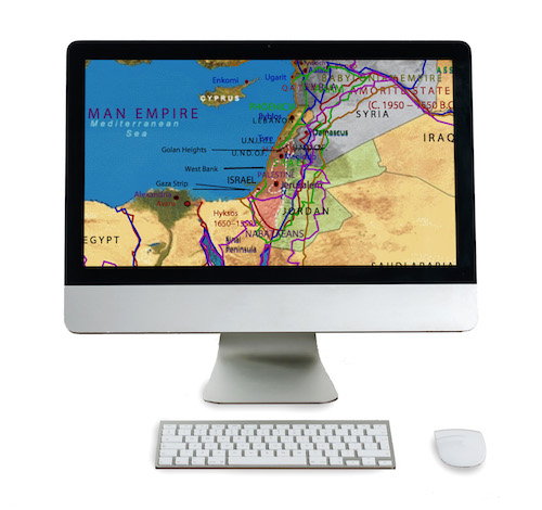digital maps of the holy land for instant download