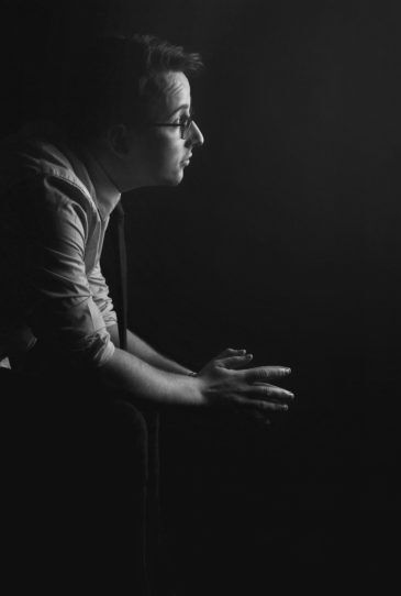 man praying